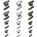 ジッパープル ファスナー メタル ジッパー 4サイズ ラッチ スライダー リテーナー 挿入 ピンジッパーボトム ジッパーストッパー ファスナー修理 ジッパースラ...