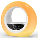 TITIROBA 目覚まし時計 光 めざまし時計 YABAE Wake Up Light ウェイクアップ ライト 置き時計 光目覚まし スリープタイマー スヌー...