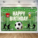 サッカー バースデー タペストリー サッカー 誕生日 飾り付け タペストリー おしゃれ 誕生日 壁掛け 写真背景 サッカー Happy Birthday パーティー フォトポスター おうちスタジオ 男の子 180x120c