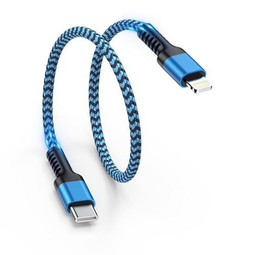 GAEF タイプC iPhone 充電ケーブル 0.3M PD ライトニングケーブル 短い MFi認証 25...