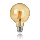 G95 LED エジソン電球 60W形相当 600lm E26 6W 復古電球 金色の外見 調光器非対応 2200K 電球色 シャンデリア 1個入り