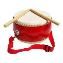 ENN LLC 太鼓セット 本格牛皮張 竹打楽器付 標準サイズ 直径24cm 高さ14cm