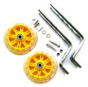 リタプロショップ® LED点滅 子供自転車 補助輪 イエロー 光る キッズ 自転車 ホイール 12-20インチ