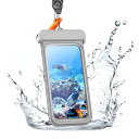 ESR スマホ 防水ケース iPhone 15 Pro Max/14 Pro Max専用 防水ポーチ 水中タッチスクリーンとFace ID対応 精密ボタン・IPX8完全防水・浮上設計で海やお風呂でも安心 水中で撮影・画面操作可能 ストラ