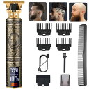 バリカン LRCUOPY 電動バリカン ヘアカッター 散髪用 USB充電式 コードレス 高さ調節可能1.5-4mm LED電量ディスプレイ 3段階速度調節 ばりかん 低騒音 防水 プロ仕様 セルフカット メンズ 家庭用