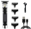 メンズ 電動バリカン ヘアカッター 散髪用 バリカン 充電式 プロ仕様 USB充電式 ばりかん バリカン 家庭用 ヘアバリカン 高性能モーター 低騒音 1/2/3/4mm種類ガイドコーム 髭バリカン チタン