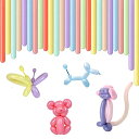 バルーンアート 風船 100本セット 10色 マカロンカラー マジックバルーン ペンシルバルーン ひねる風船 飾り付け 誕生日 イベント パーティー 縁日 お祭り 子供会