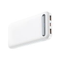 Mcdodo 新デザイン モバイルバッテリー 薄型 10000mAh 大容量 3A 急速充電 残量表示 PD出力 コンパクト 小型 予備バッテリー 薄くて軽い 携帯性 機内持込 ホワイト シンプル おしゃれ 旅行 出張 緊