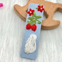 JianJian's Home 刺繍キット ヘアピン セット1個セット 日本語&英文&中文と取り扱い説明書 家庭科手作り 刺繍 ヘアアクセサリー 初心者学ぶ 人気DIY刺繍工具 手芸キット (ヘアピン 02)