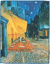 東レ(TORAY) クリーニングクロス 24×19cm 名画 トレシー ゴッホ 夜のカフェテラス メガネ拭き 携帯クリーニング 液晶画面クリーニング レンズ拭き 超極細繊維 PE16