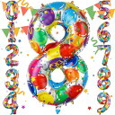 Sekat 数字 バルーン 40インチ マルチ ナンバーバルーン 誕生日 風船 バースデー 飾り アルミ風船 ハッピーバースデー 結婚式パーティー 記念日 ウェディング イベント お祝い 装飾 デコレー