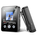 GOVVOM MP3プレーヤー Bluetooth5.3 【1.8インチフルタッチスクリーン クリップ付 ライン入力録音】 ミニ音楽プレーヤー 32GBのSDカ...