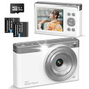 【2025新登場】4K デジタルカメラ デジカメ 5000万画素 コンパクト 小型軽量 手ぶれ補正 16倍ズーム AF 2.88インチIPS大画面 ポケットカメラ VLOG 初心者 卒業 旅行 学生 誕生日 演出 入学式 運動会
