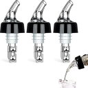 3個セット 量ポーラー 30ml ポアラー コントロールキャップ キッチン用品 ワイン ウイスキー 酒 カクテル ボトル 注ぎ口 業務用 測定ボトル注入器 ホー...