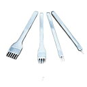 菱目打ち 3mm 間隔 4本セット レザークラフト 目打ち 道具 革 縫い穴 あける工具 革細工 手芸 DIY