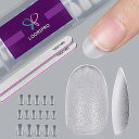 ネイルチップ LOORIPRO ネイルチップ クリア 超薄型タイプ 300枚セット 15サイズ ショート オーバル型 クリアチップ ネイルファイル付け 半透明 ...