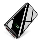 モバイルバッテリー 40000mAh 大容量 【22.5W/PD18W急速充電 3台同時充電】 バッテリー モバイル Type-C入出力兼用 PD3.0 QC3.0 携帯充電器 2way入力 LCD残量表示 LEDライト付き スマホ 充電器 携帯便利 ス