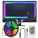 LEDテープライト RGB テレビバックライト 3メートル LEDストリップライト SMD 5050 DIY 切断可能 調光調色 間接照明 ledライト USB式 リモコン付き ロープライト 両面テープ 正面発光 イルミネーシ