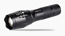 懐中電灯 LEDフラッシュライト ハンディライト 強力 軍用 超高輝度 小型 明るさ1600ルーメン ズーム式 5モード 点滅 防水 耐衝撃 防災 アウトドア対...