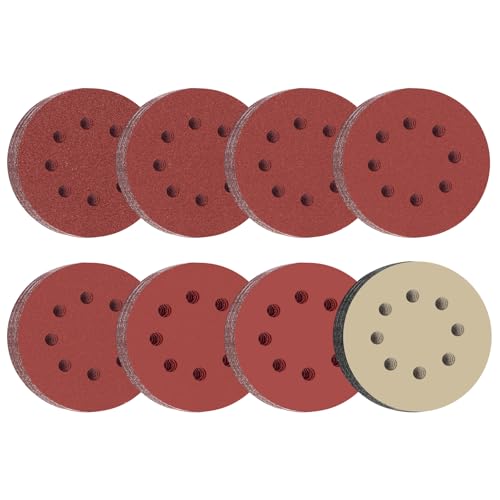 HWXINIE ǥڡѡ 125mm ॵ ڡѡ 8 ݷ ǥ󥰥ǥ ޥå (#240#400#600#800#10...
