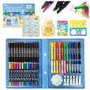 【無料ラッピング付・日本中小企業厳選】HANAUMI お絵描きセット 文房具 色鉛筆 クレヨン アートセット お絵かき お絵かきセット お絵描き 3歳 4歳 5...