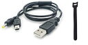PSP-1000 PSP-2000 PSP-3000 2in1 USB データ転送 充電ケーブル オリジナル結束バンド付き