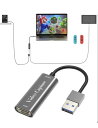 【2025年4月新登場】USB-A HDMI キャプチャー JastBang HD1080P 60Hz 録画/4K パススルー機能 | Steam/Switch/Android/PC/iOS/PS/スマホ用 ゲーム録画/ライブ配信/ビデオキャプチャー | 電源不要 小型軽量・低遅延