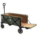 TIMBER RIDGE アウトドアワゴン 折り畳み 長物対応 ワンタッチ収束式 耐荷重100kg 自立収納 大容量130L+43L 収納ポケットつき キャリー...