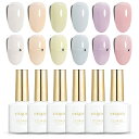 カラージェル emigoro ジェルネイル 6色セット セルフネイル 初心者用 シアーカラージェルネイル 10ml/本 UV・LED対応