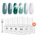 MODELONES カラージェル ジェルネイル 6色セット HEMA&TPO なし セルフネイル 初心者用 シアーカラージェルネイル 7ml/本 UV・LED対...