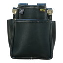 ふくろ倶楽部 【WEB ふくろ倶楽部 PREMIUM ARDEXモデル】 オイルヌメ 腰袋(中)2段 ネイビー POD-32B