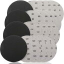 サンドペーパー 耐水サンドペーパー セット ペーパー 耐水 20枚セット 金属 #60/#80/#100/#120/#150/#180/#240/#320 マジック 丸型 DIY ヤスリ サンダー サンディングパット 電動 塗装表面 車補修 バフ 湿