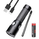 NEXTORCH ed20 懐中電灯 led 強力 最強 2200ルーメン 高輝度 フラッシュライト 充電式 明るい 4モード調光 タクティカルライト IPX7防水 小型 軽量 SOS 防災 登山 夜釣り 停電対策 ハイキング 散歩