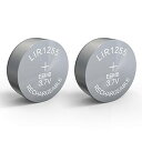 EEMB LIR1255 充電式バッテリー 3.7V リチウムイオンコインボタン電池 60mAh 車のリモートキーフォブウォッチ用(2セット)