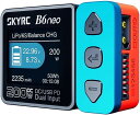 B6neo 200W多機能スマート充電器 XT60+Type-C入力 1S~6Sバランスチャージャー 放電器 NiMH NiCD LiHV NiCd Li-ionバッテリーチャージャー 多言語対応 (レッド)