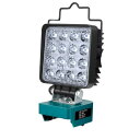 LEDコードレス作業灯 投光器 48W 3000LM充電式ワークライト LED 充電式 コードレス作業灯マキタ互換18Vバッテリー IP65防水防塵 手提げ付 スマホ充電 USB充電 Type-C充電 超高輝 携帯型 工事現場/非