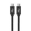 USB4 ケーブル 2m thunderbolt 4 対応 Type C ケーブル LpoieJun【40Gbps高速転送/ 100w急速充電/8K@60Hz /2つ5K@60Hz /2つ4K@60Hz 映像出力/ PD3.0/QC3.0対応】Thunderbolt 3とUSB-Cと下位互換 サンダーボルト4 USB Type-Cケー