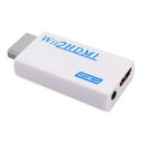 Wii HDMI 変換アダプター コンバーター 変換器 コネクタ フルHD モニター 1080p【ケーブル付属セット有】 レトロゲーム ホワイト
