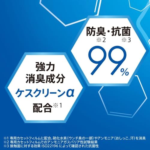 強力消臭おむつポット ニオイポイ×におわなくてポイ共通カセット 6個パック ホワイト NIOI-POI 取り替え用カセット6P (2023年モデル)