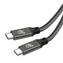 USB4 ケーブル 2m thunderbolt 4 対応 Type C ケーブル LpoieJun【40Gbps高速転送/ PD240W(48V/5A)急速充電/8K@60Hz映像出力/ PD3.1/QC4.0対応】Thunderbolt 3とUSB-Cと下位互換 スマートフォン/タブレット/ゲーム機/ノー