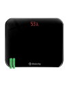 ETEKI 体重計 ヘルスメーター 50g単位 2年間品質保障 たいじゅうけい電源自動ON/OFF 小型 180kgまで対応 強化ガラス コンパクト 電池付属 EB4010J ブラック
