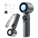 ORTCI 携帯扇風機 ハンディファン 冷却プレー【2025新モデル・ 瞬間冷却-16℃・高速モーター】1-100無段階調節 Type-C 充電式扇風機 4000mAh 7枚羽根冷風 ハンディ扇風機 冷却版 強力 静音 卓上ファ(2)