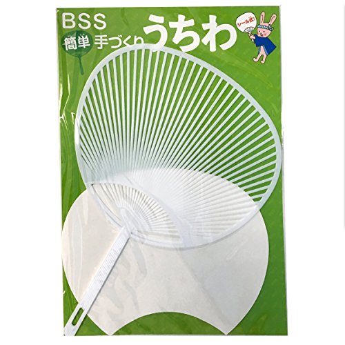 BSS 簡単手作りうちわ 中 シール式 【5本】 BSS 簡単手作りうちわ 中 シール式 【5本】
