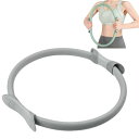 ピラティスリング 【JOINFIT】グレー トレーニングリング ヨガ 体幹を引き締める インナーマッスルを鍛える 自宅でエクササイズに最適 猫背 二の腕 胸 肩甲骨 太もも 腹筋 筋トレ ダイエット