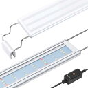 FEDOURフルスペクトル水槽照明LEDライト:タイマー付き 30cm40cm60cmの高輝度水槽ライト、伸縮可能なブラケット付き、水草育成/アクアリウム照明用ランプ