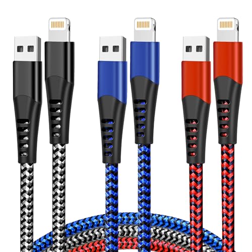 Iphone 充電ケーブル【3本セット】6FT Apple MFi認証USBライトニングlightning ケ...