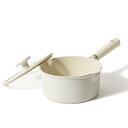 CAROTE カローテ 片手鍋 18cm 蓋付き IH対応 PFOA PFOS フリー ソースパン マーブルコーティング くっつきにくい 洗いやすい 一人鍋 揚...