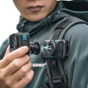 SUREWO磁気クイックリリースバックパッククリップマウントGopro用、360°回転クイッククリップマウントGoPro Hero 13,12,11,9,8,7,6,5,DJIアクション4/3と互換性があります