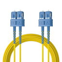 10Gtek OS2/OS1 両端SCコネクタ 2芯 宅内光配線コード 光ファイバーケーブル シングルモード デュプレックス SM 9/125μm LSZH 10m