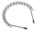 メンズ カチューシャ, スプリング ヘアバンド, 波型, くし付き, 黒, シンプル, 前髪用, 髪飾り, 洗顔, スポーツ, 男女兼用 (YA, 23)